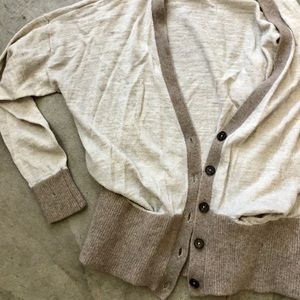 Madewell Brown/Tan Wool Cardigan